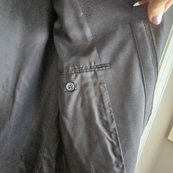 Jhane Barnes Mens Zippered One Button Blazer Sz 40 - Picture 7 of 12